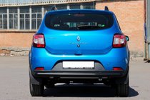 Dacia Sandero 2013–2020 Aizmugurējais aizsargstienis AK002 Black (nerūsējošais tērauds) foto 4