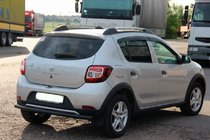 Dacia Sandero 2013–2020 Aizmugurējais aizsargstienis AK002 Black (nerūsējošais tērauds) foto 5