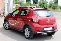 Dacia Sandero 2013–2020 Aizmugurējais aizsargstienis AK002 Black (nerūsējošais tērauds) foto 8