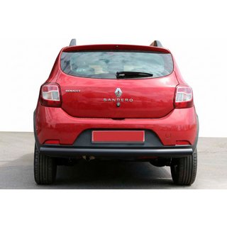 Aizmugurējais aizsargstienis AK002 Black (nerūsējošais tērauds) Dacia Sandero 2013–2020 foto 1