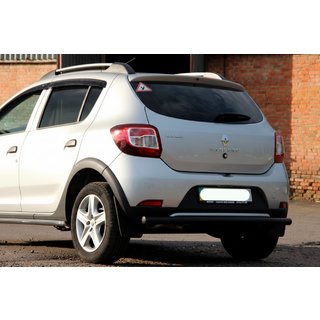 Aizmugurējais aizsargstienis AK002 Black (nerūsējošais tērauds) Dacia Sandero 2013–2020 foto 3
