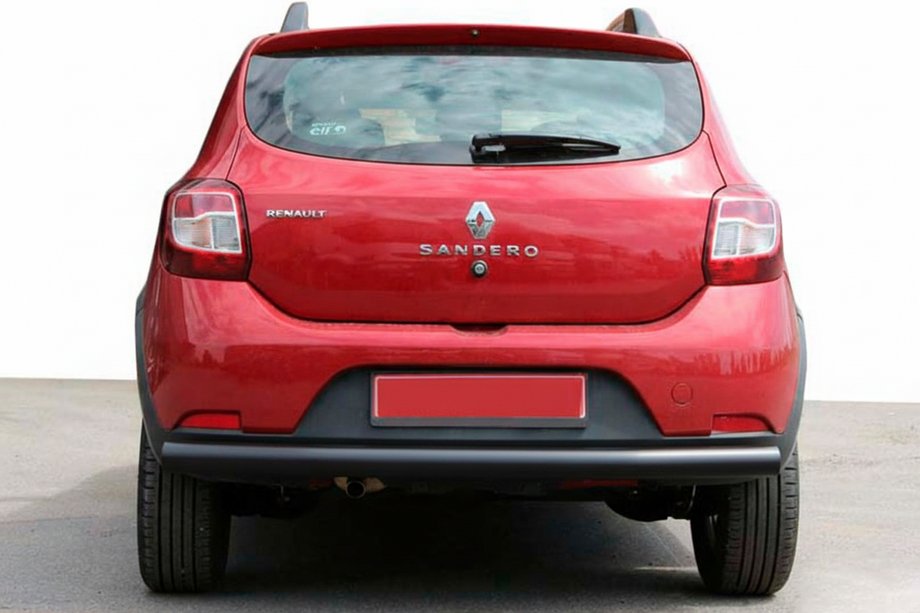 Dacia Sandero 2013–2020 Aizmugurējais aizsargstienis AK002 Black (nerūsējošais tērauds) Image