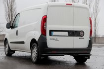 Fiat Doblo II 2010–2022 Aizmugurējie stūra aizsargstieņi AK003 Black (nerūsējošais tērauds) foto 4