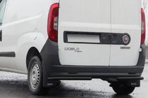 Fiat Doblo II 2010–2022 Aizmugurējie stūra aizsargstieņi AK003 Black (nerūsējošais tērauds) foto 1