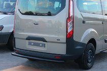 Ford Custom 2013–2022 Aizmugurējais aizsargstienis AK002 Black (nerūsējošais tērauds) foto 2