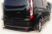 Ford Custom 2013–2022 Aizmugurējais aizsargstienis AK002 Black (nerūsējošais tērauds) foto 5