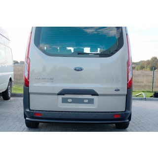 Aizmugurējais aizsargstienis AK002 Black (nerūsējošais tērauds) Ford Custom 2013–2022 foto 4
