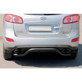 Aizmugurējais loks AK007-2 Black (nerūsējošais tērauds) Hyundai Santa Fe 2 2006–2012