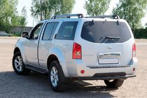 Nissan Pathfinder R51 2005–2014 Aizmugurējais aizsargstienis AK002 Black (nerūsējošais tērauds) foto 3