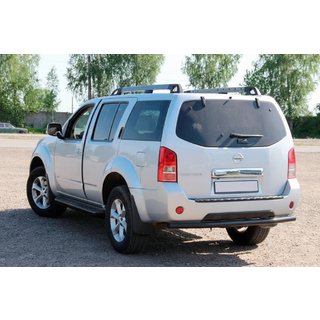 Aizmugurējais aizsargstienis AK002 Black (nerūsējošais tērauds) Nissan Pathfinder R51 2005–2014 foto 3