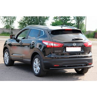 Aizmugurējais aizsargstienis AK002 Black (nerūsējošais tērauds) Nissan Qashqai 2014–2021 foto 3