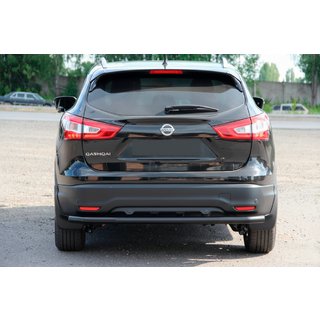 Aizmugurējais aizsargstienis AK002 Black (nerūsējošais tērauds) Nissan Qashqai 2014–2021 foto 2