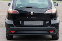 Renault Scenic/Grand 2009–2016 Aizmugurējais aizsargstienis AK002 Black (nerūsējošais tērauds) foto 1