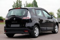 Renault Scenic/Grand 2009–2016 Aizmugurējais aizsargstienis AK002 Black (nerūsējošais tērauds) foto 2