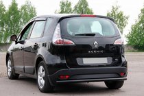 Renault Scenic/Grand 2009–2016 Aizmugurējais aizsargstienis AK002 Black (nerūsējošais tērauds) foto 3