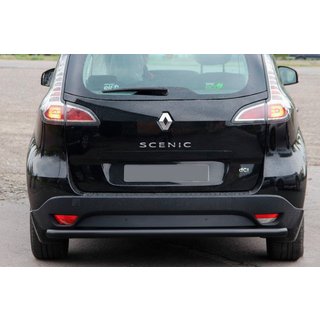 Aizmugurējais aizsargstienis AK002 Black (nerūsējošais tērauds) Renault Scenic/Grand 2009–2016 foto 1