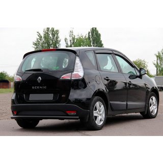 Aizmugurējais aizsargstienis AK002 Black (nerūsējošais tērauds) Renault Scenic/Grand 2009–2016 foto 2