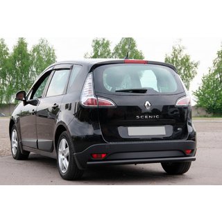 Aizmugurējais aizsargstienis AK002 Black (nerūsējošais tērauds) Renault Scenic/Grand 2009–2016 foto 3