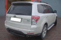 Subaru Forester 2008–2013 Aizmugurējais aizsargstienis AK002 Black (nerūsējošais tērauds) foto 1