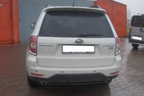 Subaru Forester 2008–2013 Aizmugurējais aizsargstienis AK002 Black (nerūsējošais tērauds) foto 2