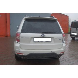 Aizmugurējais aizsargstienis AK002 Black (nerūsējošais tērauds) Subaru Forester 2008–2013 foto 2