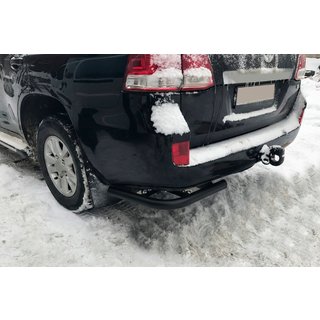 Aizmugures stūra elementi AK003 Black (2 gab., nerūsējošais tērauds) Toyota Land Cruiser 200 2007–2021 foto 1