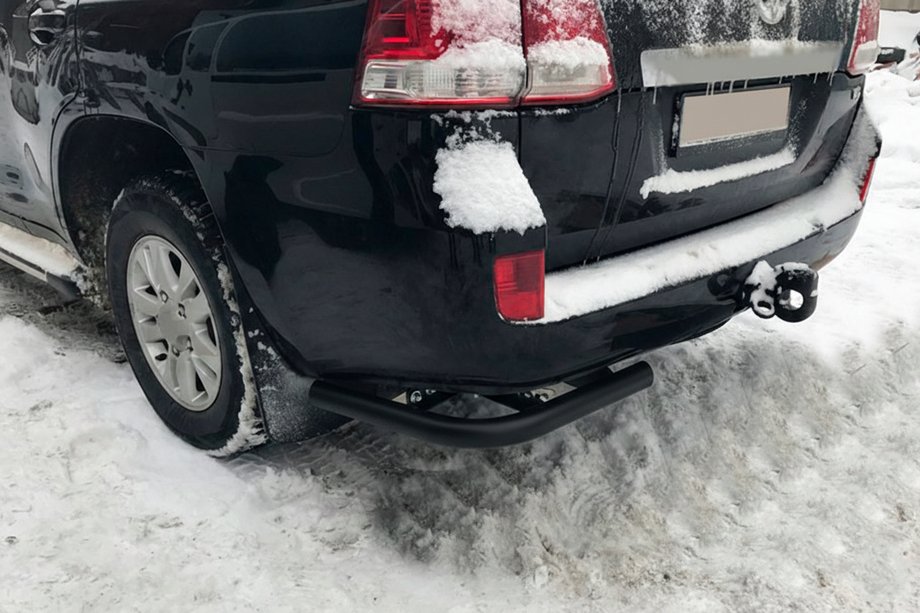 Toyota Land Cruiser 200 2007–2021 Aizmugures stūra elementi AK003 Black (2 gab., nerūsējošais tērauds) Image