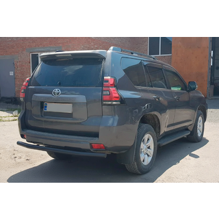 Aizmugurējais aizsargstienis AK002 Black (nerūsējošais tērauds) Toyota Land Cruiser Prado 150 2009–2023 foto 1