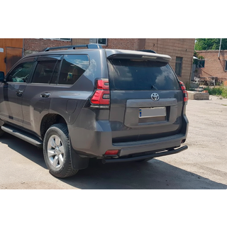 Aizmugurējais aizsargstienis AK002 Black (nerūsējošais tērauds) Toyota Land Cruiser Prado 150 2009–2023 foto 2