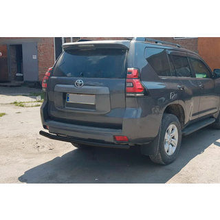 Aizmugurējais aizsargstienis AK002 Black (nerūsējošais tērauds) Toyota Land Cruiser Prado 150 2009–2023 foto 4