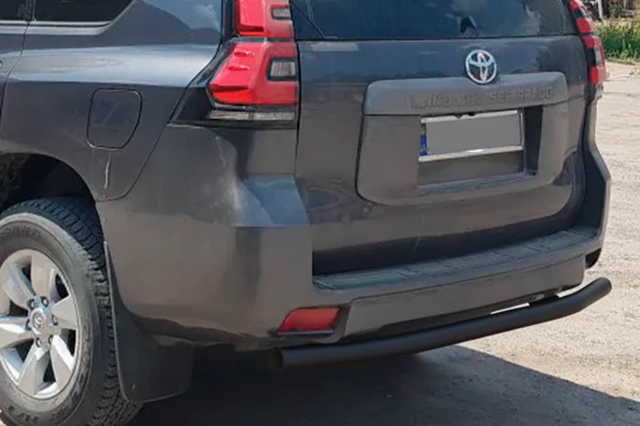 Toyota Land Cruiser Prado 150 2009–2023 Aizmugurējais aizsargstienis AK002 Black (nerūsējošais tērauds) Foto 5