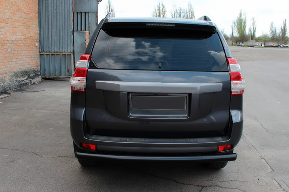 Toyota Land Cruiser Prado 150 2009–2023 Aizmugurējais aizsargstienis AK002 Black (nerūsējošais tērauds) Foto 8