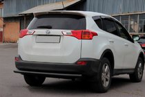 Toyota Rav 4 2013–2018 Aizmugurējais aizsargstienis AK002 Black (nerūsējošais tērauds) foto 2