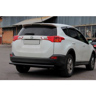 Aizmugurējais aizsargstienis AK002 Black (nerūsējošais tērauds) Toyota Rav 4 2013–2018 foto 2