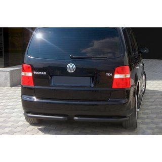 Aizmugures stūra elementi AK003 Black (2 gab., nerūsējošais tērauds) Volkswagen Touran 2003–2010 foto 1