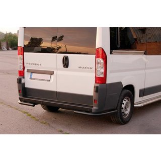 Aizmugures stūra elementi AK003 Black (2 gab., nerūsējošais tērauds) Fiat Ducato 2006–2025 foto 2