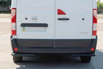Opel Movano 2010–2021 Aizmugures stūra elementi AK003 Black (2 gab., nerūsējošais tērauds) foto 1