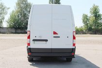 Nissan NV400 2010–2024 Aizmugures stūra elementi AK003 Black (2 gab., nerūsējošais tērauds) foto 3