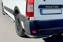 Nissan NV400 2010–2024 Aizmugures stūra elementi AK003 Black (2 gab., nerūsējošais tērauds) foto 4