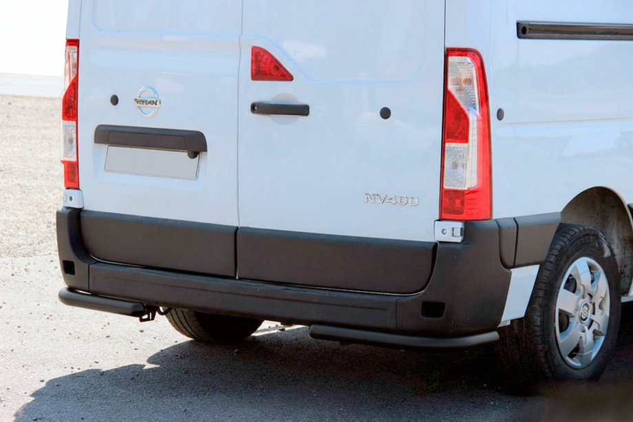 Nissan NV400 2010–2024 Aizmugures stūra elementi AK003 Black (2 gab., nerūsējošais tērauds) Image