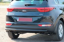 Kia Sportage 2015–2021 Aizmugures aizsargstienis AK002 Black (nerūsējošais tērauds) foto 1