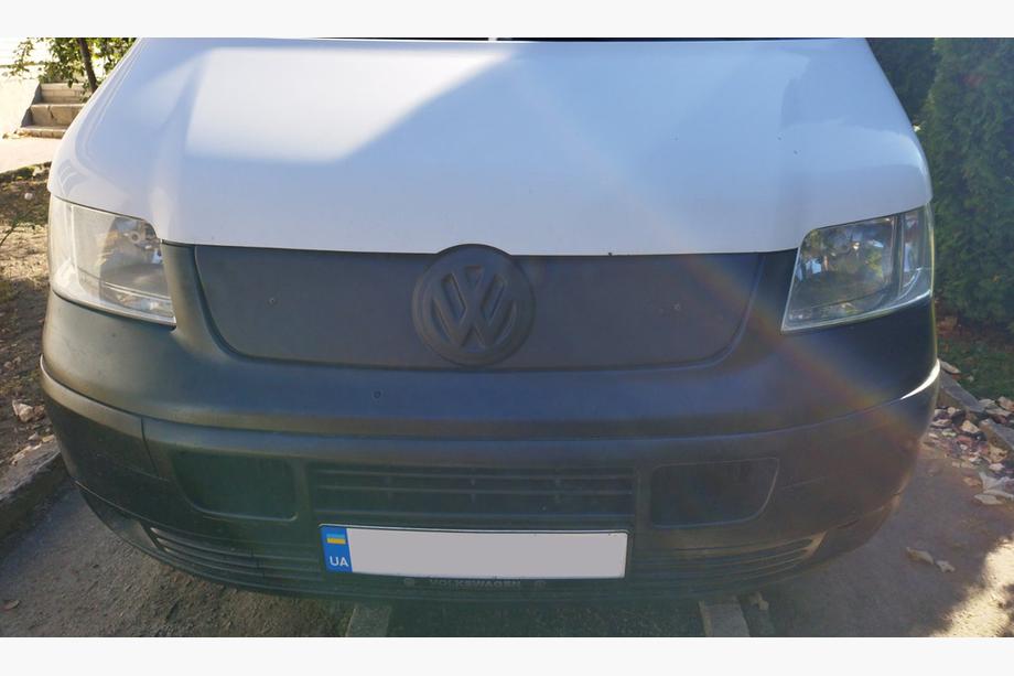 Volkswagen T5 Transporter 2003–2010 Ziemas augšējais radiatora režģa pārsegs Matēta Foto 2