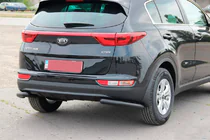 Kia Sportage 2015–2021 Aizmugures stūra aizsargi AK003 Black (nerūsējošais tērauds) foto 2