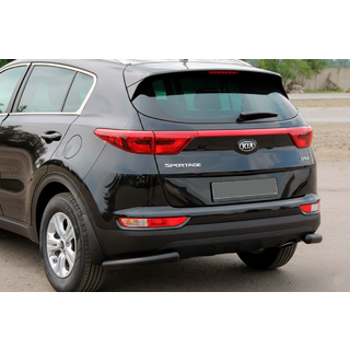 Aizmugures stūra aizsargi AK003 Black (nerūsējošais tērauds) Kia Sportage 2015–2021 foto 1