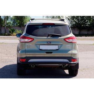 Aizmugurējais aizsargstienis AK002 Black (nerūsējošais tērauds) Ford Kuga/Escape 2013–2019 foto 1