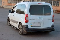 Citroen Berlingo 2008–2018 Aizmugurējais aizsargstienis Black (nerūsējošais tērauds) 60 mm foto 3