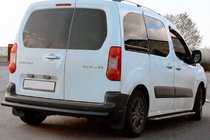 Citroen Berlingo 2008–2018 Aizmugurējais aizsargstienis Black (nerūsējošais tērauds) 60 mm foto 4