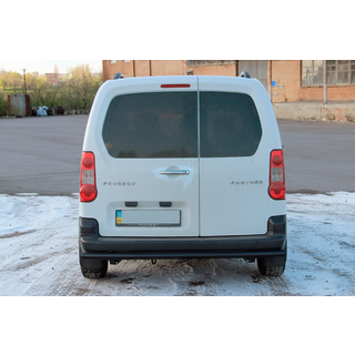 Aizmugurējais aizsargstienis Black (nerūsējošais tērauds) 60 mm Citroen Berlingo 2008–2018 foto 2