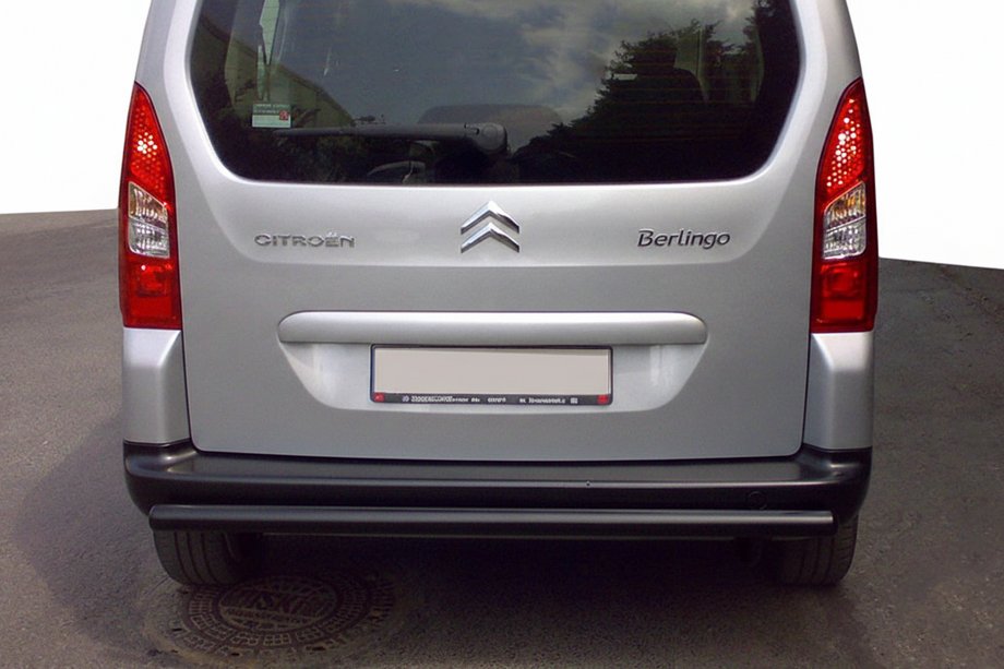 Citroen Berlingo 2008–2018 Aizmugurējais aizsargstienis Black (nerūsējošais tērauds) 60 mm Image