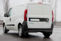 Opel Combo 2012–2018 Aizmugurējie stūra aizsargstieņi AK003 Black (nerūsējošais tērauds) foto 2